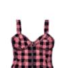 Pink & Black Checkered Top