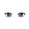 Eyes - F - Blue w_ Light Eyeshadow