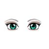 Female eyes  aqua/turquoise