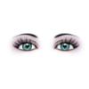 Blue Heart Shape Pupil Eyes