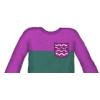 Purple & Teal Pocket Sweater