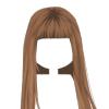 Light Brown Straight with Bangs
