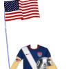 USA Soccer Jersey with Flag