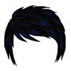 Male Wonder Hair w/ Blue Tips
