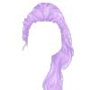 Purple High Ponytail