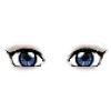 Navy Blue Female Eyes