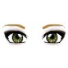 Faded Forest Green Female Eyes
