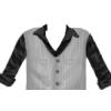Black Button Up + Vest