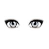 White Female Eyes