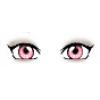 Pink female eyes