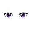 Purple female eyes
