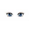 Blue Female Eyes with Eye Shadow